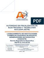 Autoridad de Fiscalización de Electricidad Y Tecnología Nuclear (Aetn)