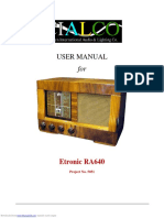 User Manual: Etronic RA640