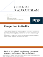 Hadits Sebagai Sumber Ajaran Islam