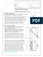 Secções planas em sólidos geométricos