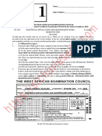 Past Questions For WAEC Electrical Installation