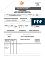 Versión: 01 Código: GFPI-F-147: Proceso de Formación Profesional Integral Formato Bitácora Etapa Productiva