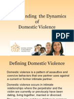 Understanding Dynamics of Domestic Violence