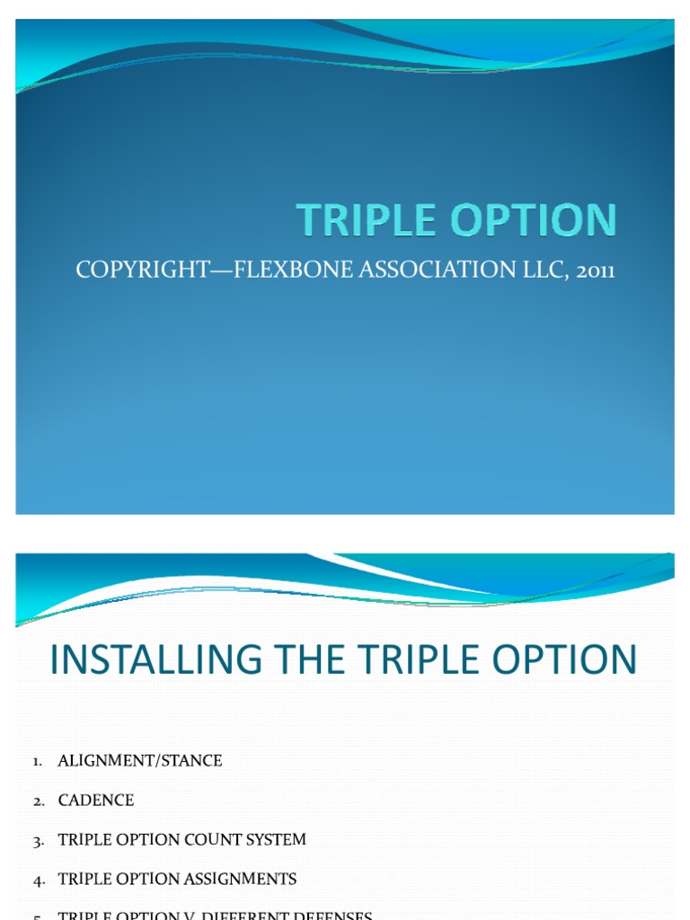 Triple Option Power Point For Flex Bone Association | PDF | History