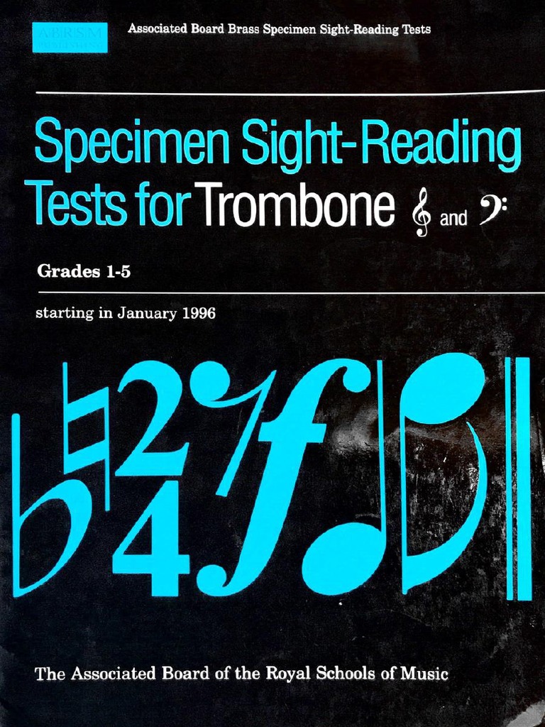 Abrsm Trombone Sight Reading 1 5 PDF Free PDF Brass Instruments