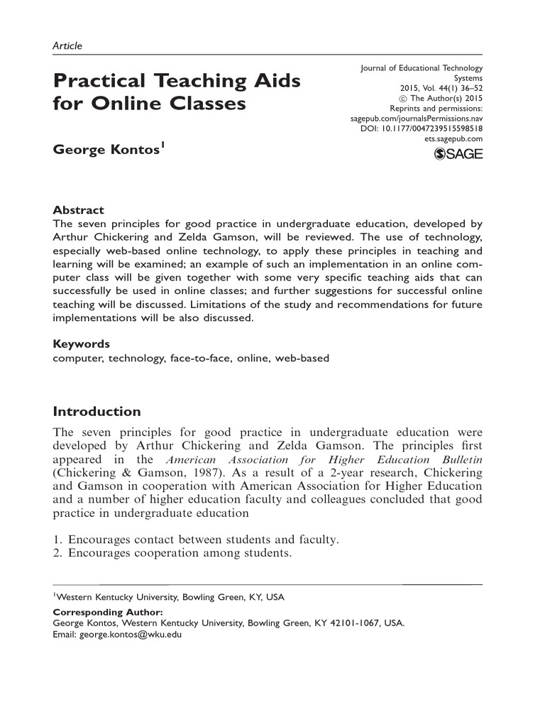 Online Teaching Aids for Educators | PDF | Educational Technology ...