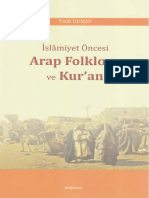 Fatih Duman - İslâmiyet Öncesi Arap Folkloru Ve Kur'an (Araştırma - 2018)