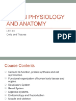 Human Physiology and Anatomy: LEC 01 Cells and Tissues
