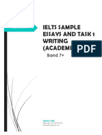 Ielts Sample Essays and Task 1 Writing (Academic) : Band 7+
