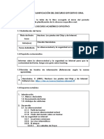 Formato de Planificación Del Discurso Expositivo Oral