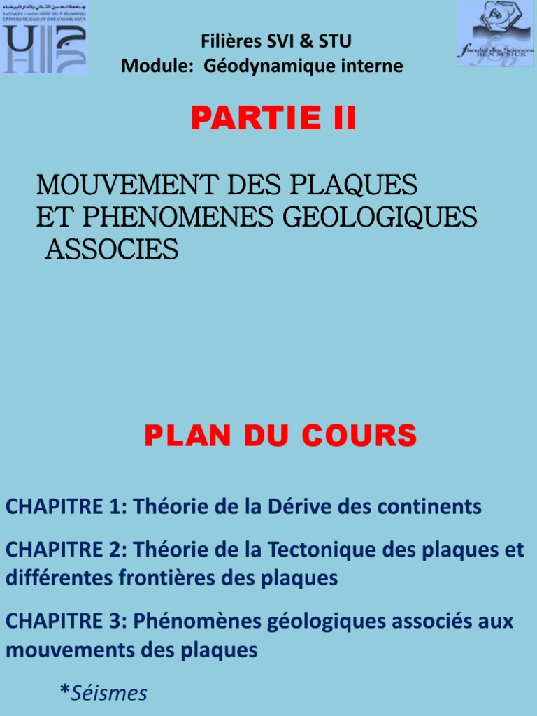 Dérive des continents selon Wegener PDF Tectonique des plaques — free download