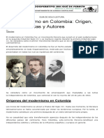 El Modernismo en Colombia: Origen, Características y Autores