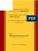 O instituto do mandato no ordenamento jurídico angolano