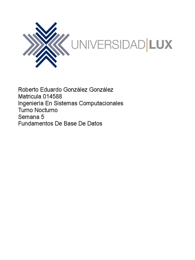 Análisis y Operaciones en Bases de Datos | PDF | Bases de datos ...