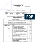 Lista de Cotejo de Competencias