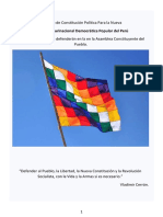 Proyecto de Constitución Política Peru