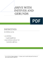 2c. PASSIVE WITH INFINITIVES AND GERUNDS