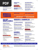 Dave & Buster's Menu