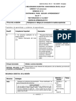 Sesiones de Aprendizaje - 6°marzo