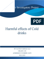 Harmful Effects of Cold Drinks - EN