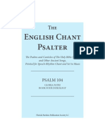 English Chant Psalter: PSALM 104