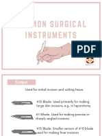 Scalpel: Common Surgical Instruments
