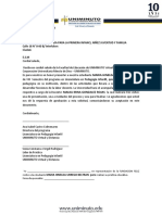 Carta de Presentación Estudiantes Practica Laboral