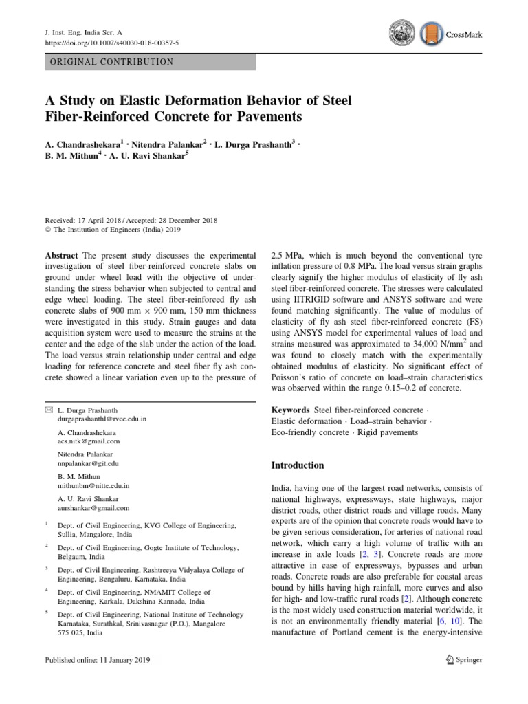 A Study On Elastic Deformation Behavior of Steel | PDF | Young's ...