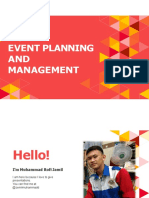 Event Planning and Management Rofi
