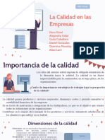 Calidad en Las Empresas