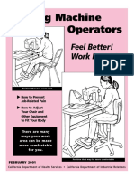 Sewing Machine Operator Ergonomics