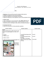 Lesson Plan in Agri-Fishery Arts (AFA) Animal Production For Grade 8 I. Objectives: at The End of The Lesson The Students Shall Be Able To