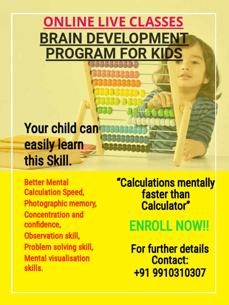 Brain Development Program For Kids: Online Live Classes | PDF