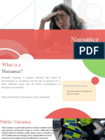 Nuisance: Public V Private