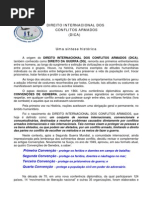 Direito Internacional dos Conflitos Armados (DICA) - histórico