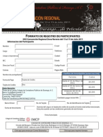 Formato de Registro para Participantes Durango 2011