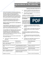 HSE Reporting Accidents in Catering