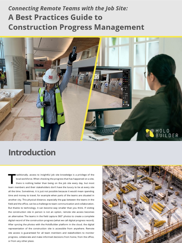 Holobuilder Construction Progress Management Pdf World Wide Web