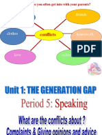 Unit 1 The Generation Gap Lesson 4 Speaking