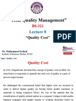 Faculty520 Bs322 Kust 2021s l8 Quality Cost