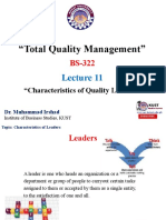 FACULTY520 BS322 KUST 2021S L11 Characteristics of Quality Leader