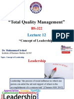 FACULTY520 BS322 KUST 2021S L12 Concept of Leadership