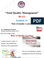 Faculty520 Bs322 Kust 2021s l14 Role of Quality Leaders