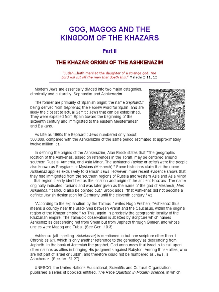 The Khazars Kingdom, Gog and Magog, Jewish Khazars (Part 2) PDF