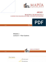 Ar163 Module 1 Lecture 3 Floor Systems