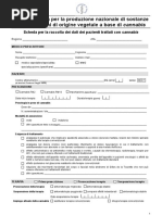 Scheda prescrizioni cannabis