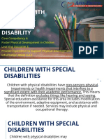 4.3.2 - Needs of Children With A Sensory Physical Disability
