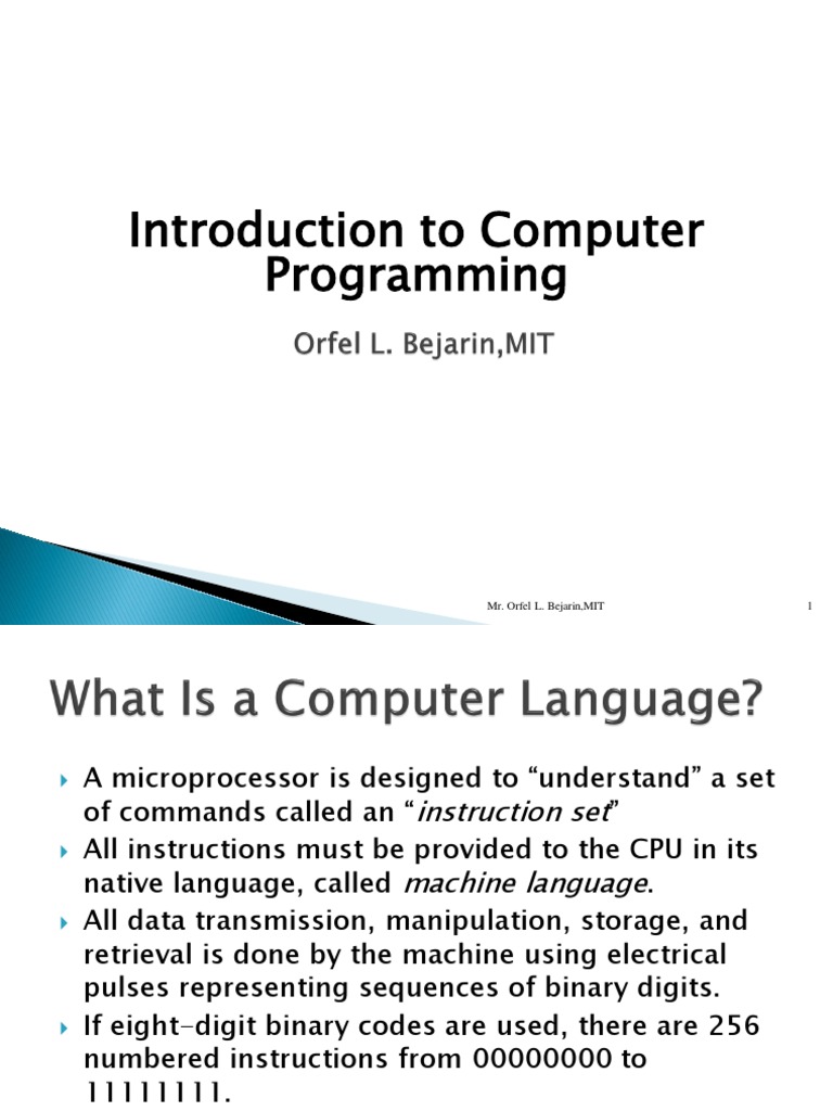 3 - Computer Fundamentals Lesson 3 | PDF | Computer Programming ...