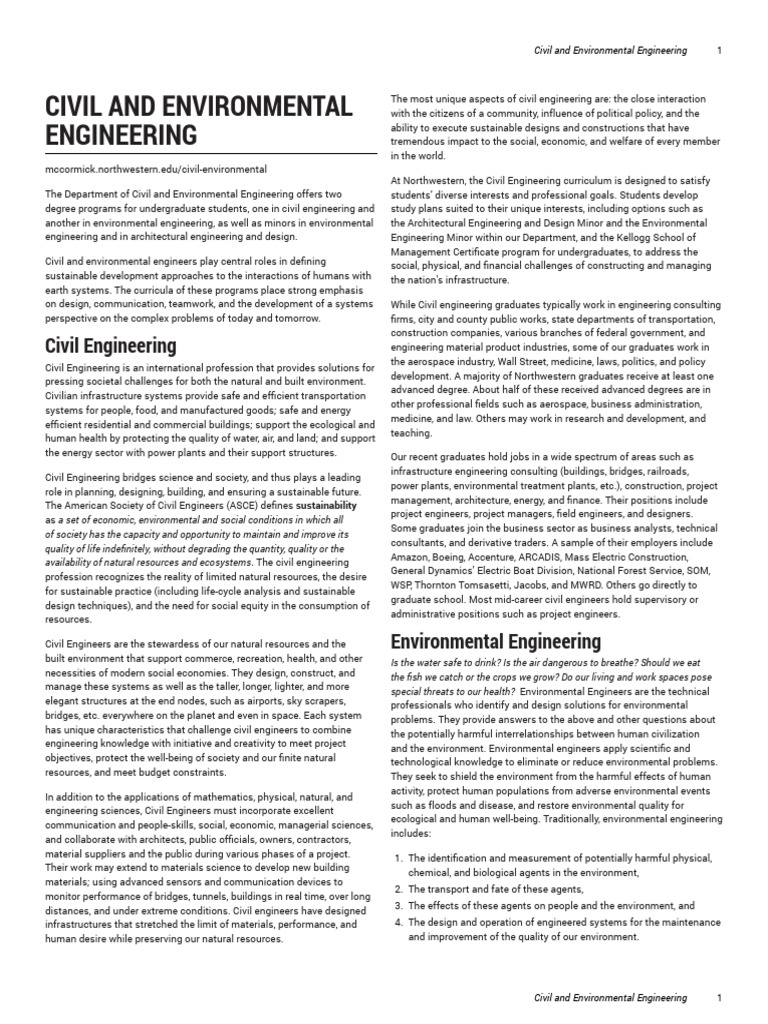 Civil and Environmental Engineering | PDF | Elasticity (Physics ...