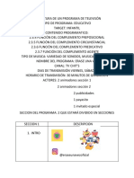 Estructura de Un Programa de Televisón
